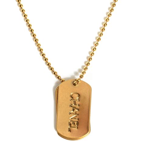 chanel the dog|chanel dog tag necklace.